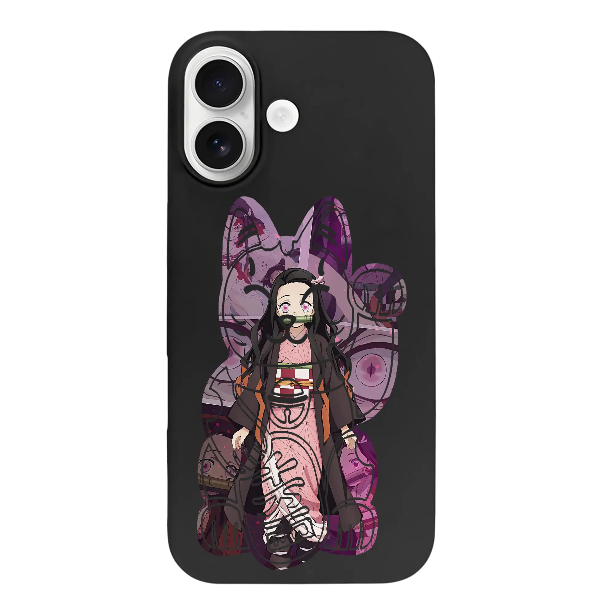 鬼滅の刃 グッズ,竈門 禰豆子 - iPhone 17 シリーズ シリコンケース 薄型 耐衝撃 指紋防止 ソフトタッチカバー 精密フィット 傷防止 保護ケース iPhone 17/17 Air/17 Pro/17 Pro Max 対応